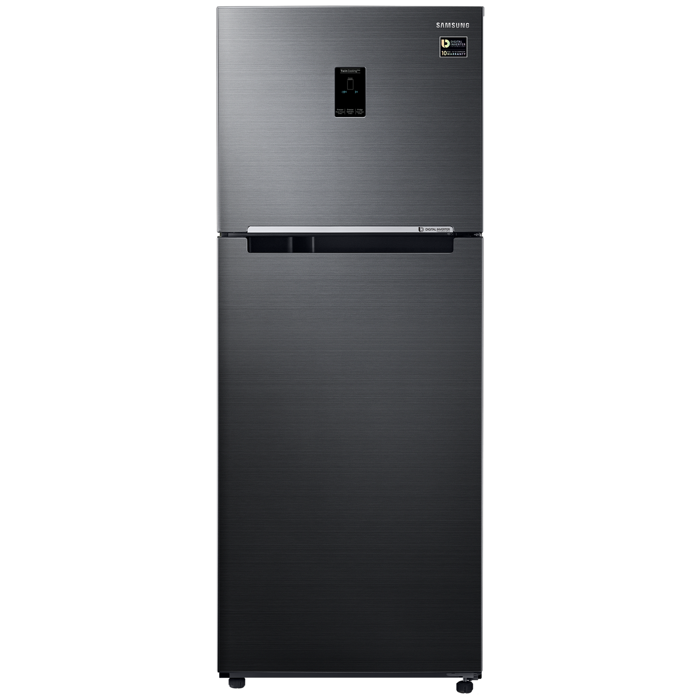 Double door deals fridge black